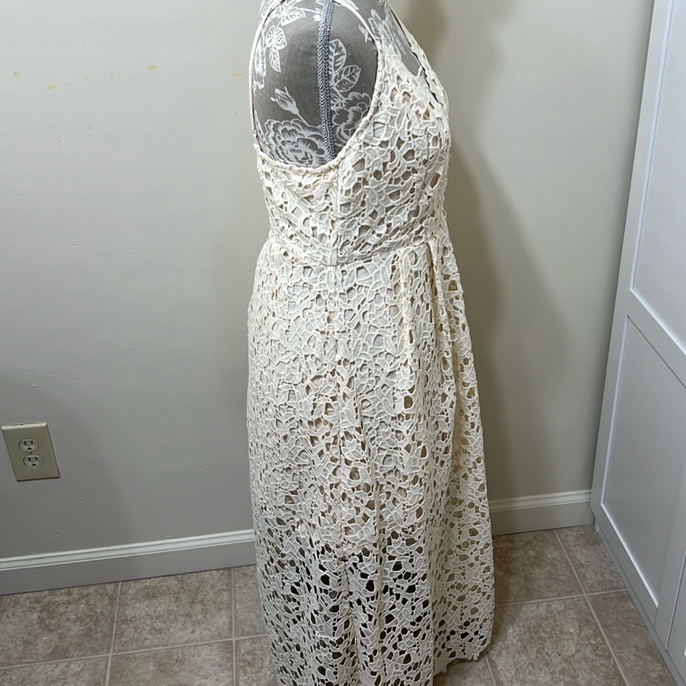 Astr Cream Lace Midi Dress - Picture 7 of 13